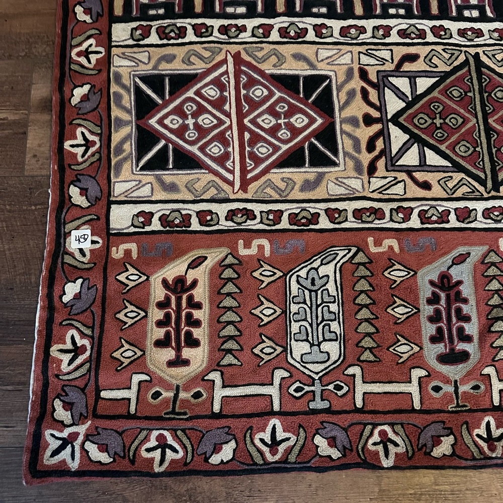 Geometric Patterned Tapestry - Picture 2 of 4
